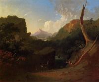 George Caleb Bingham - Deer in a Stormy Landscape